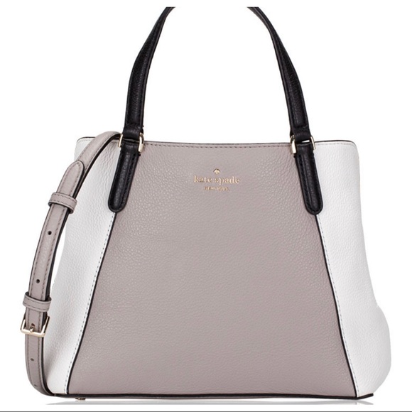 ✨POSH LIVE GIVEAWAY✨KATE SPADE 3 TONE LEATHER SATCHEL BAG - Picture 4 of 7
